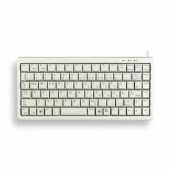 Cherry G84-4100 COMPACT KEYBOARD Clavier Filaire Miniature, USB/PS2, Gris Clair, AZERTY - FR