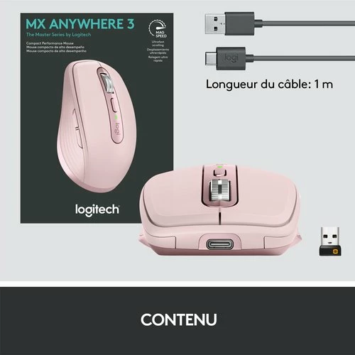 Logitech MX Anywhere 3 Rose 10 Logitech MX Anywhere 3 Rose – Image 10