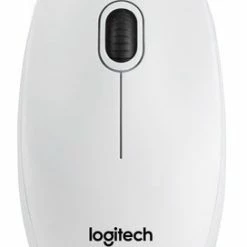 Logitech B100 Optical Mouse For Business White (910-003360)