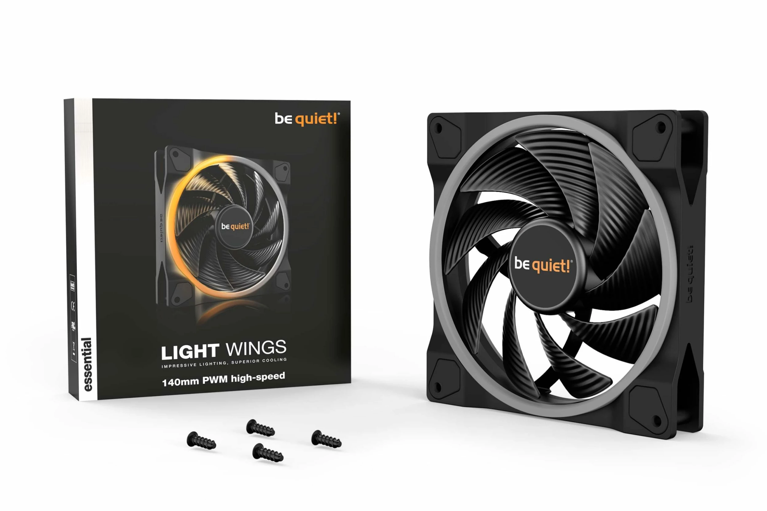 Be Quiet! Light Wings 140mm PWM ARGB High Speed - BL075 2 Be Quiet! Light Wings 140mm PWM ARGB High Speed - BL075 – Image 2