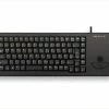 Cherry G84-5400 TRACKBALL KEYBOARD Clavier Filaire Miniature, Trackball, USB, Noir, AZERTY - FR