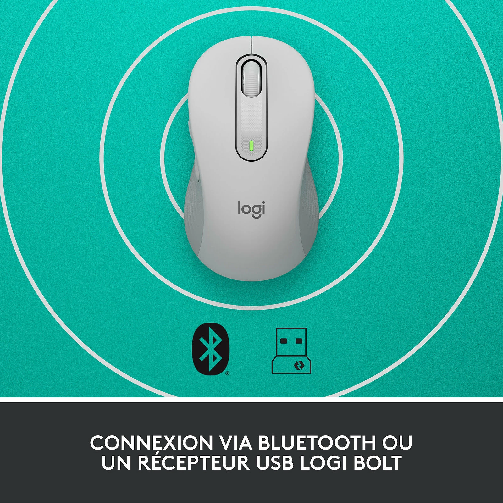 Logitech M650 Signature L Bluetooth - Blanc 2 Logitech M650 Signature L Bluetooth - Blanc – Image 2