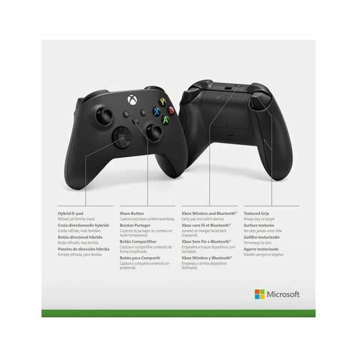 Microsoft XBOX Wireless Controller, Für Xbox One / Series S/X / PC - Schwarz (QAT-00002) 5 Microsoft XBOX Wireless Controller, Für Xbox One / Series S/X / PC - Schwarz (QAT-00002) – Image 5