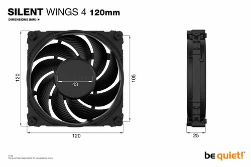 Be Quiet! SILENT WINGS 4 120mm - BL092 5 Be Quiet! SILENT WINGS 4 120mm - BL092 – Image 5