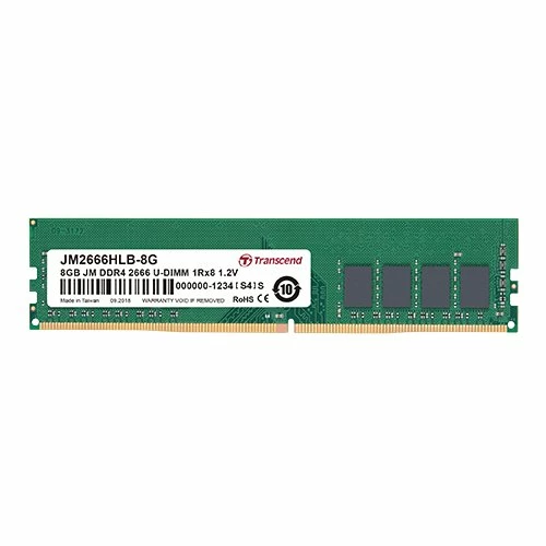 Transcend JM2666HLB-8G (8Go DDR4 2666 PC21300) 1 Transcend JM2666HLB-8G (8Go DDR4 2666 PC21300)