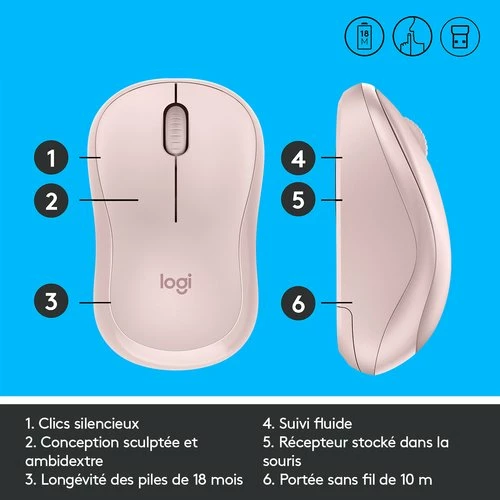 Logitech M220 - ROSE - EMEA 7 Logitech M220 - ROSE - EMEA – Image 7