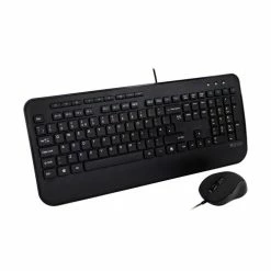 V7 Clavier USB Grande Taille Avec Repose-mains Et Souris Ambidextre - UK Noir
