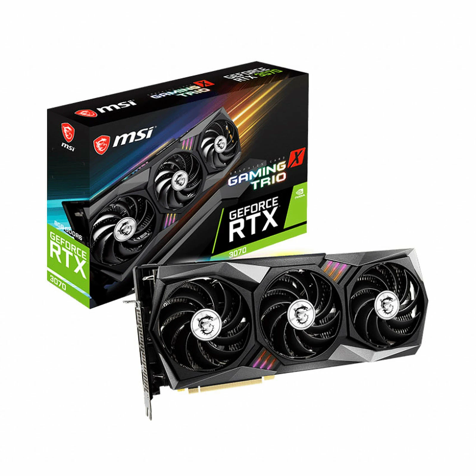 Msi RTX 3070 GAMING X TRIO LHR - RTX3070/8Go/HDMI/DP 1 Msi RTX 3070 GAMING X TRIO LHR - RTX3070/8Go/HDMI/DP