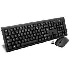 V7 Ensemble Clavier Et Souris Sans Fil – Noir