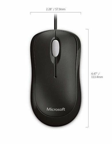 MICROSOFT MS Basic Optical Mouse F Bus Black 4 MICROSOFT MS Basic Optical Mouse F Bus Black – Image 4
