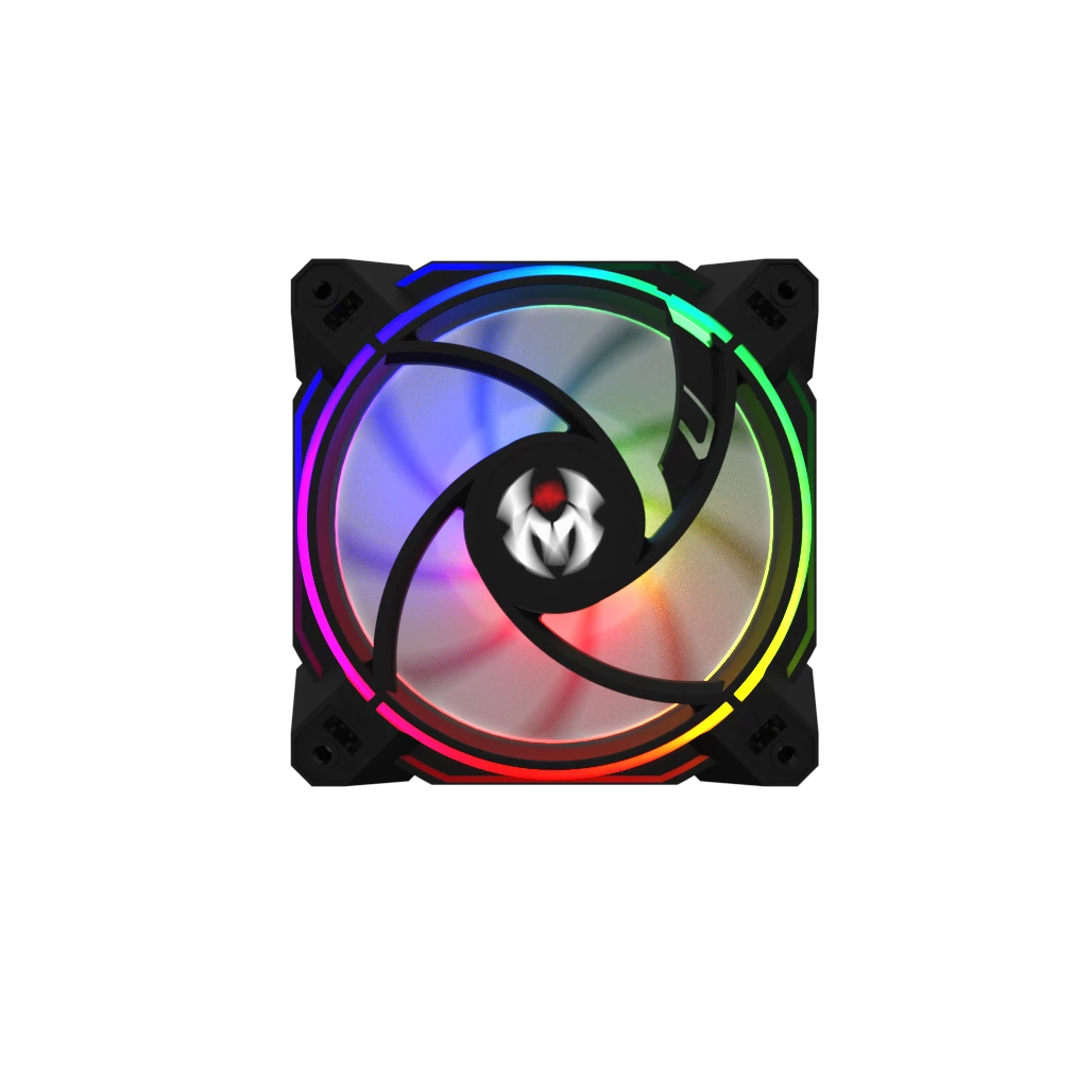 M.RED VAR-13A Noir ARGB Shadow Double Ring 120mm 2 M.RED VAR-13A Noir ARGB Shadow Double Ring 120mm – Image 2