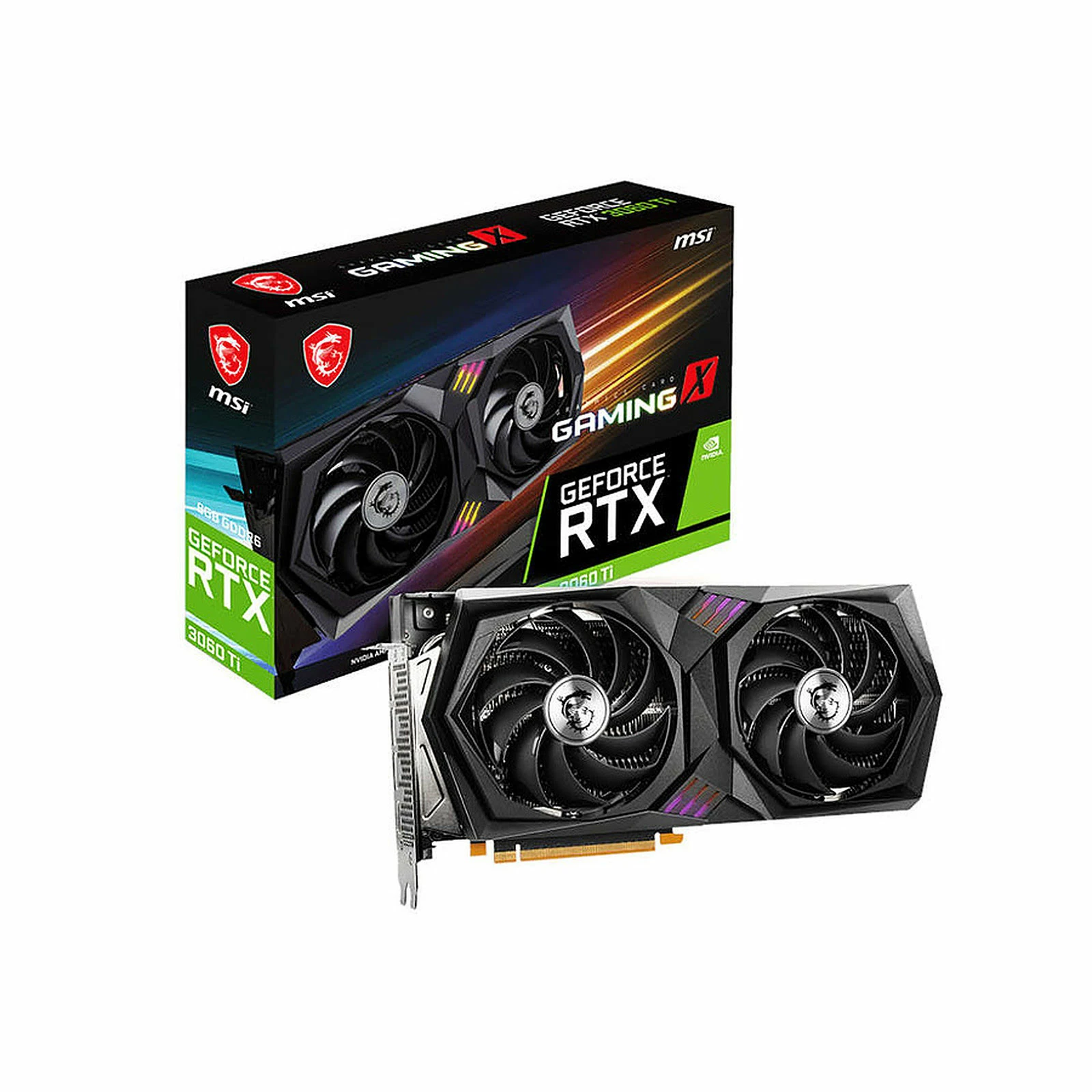 Msi RTX 3060Ti GAMING X 8G LHR - RTX3060Ti/8Go/HDMI/DP 1 Msi RTX 3060Ti GAMING X 8G LHR - RTX3060Ti/8Go/HDMI/DP