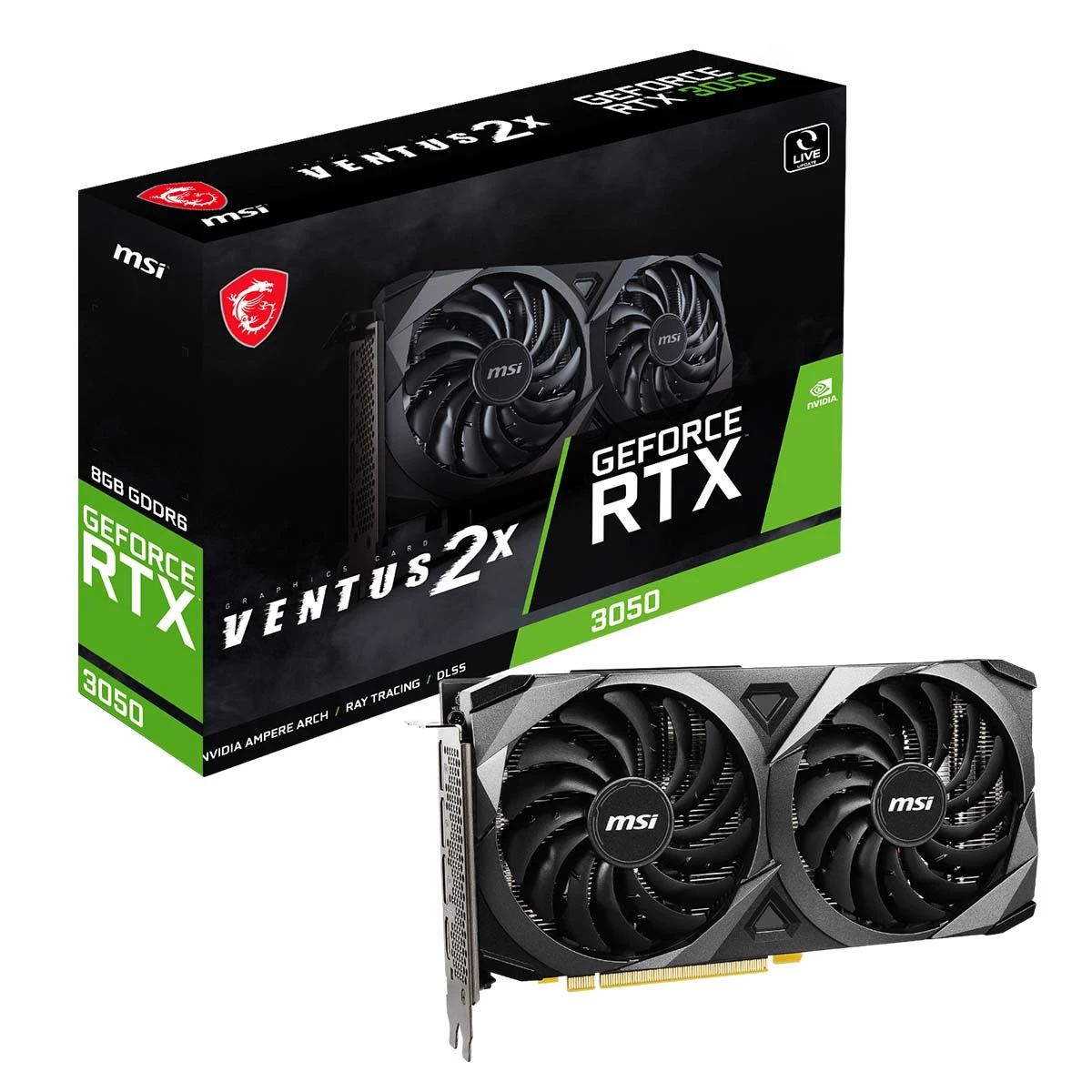Msi RTX 3050 VENTUS 2X 8G OC LHR - RTX3050/8G/HDMI/DP 1 Msi RTX 3050 VENTUS 2X 8G OC LHR - RTX3050/8G/HDMI/DP