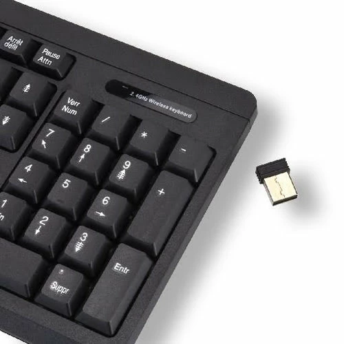 MCL Samar Azerty Wireless Keyboard - Black 3 MCL Samar Azerty Wireless Keyboard - Black – Image 3