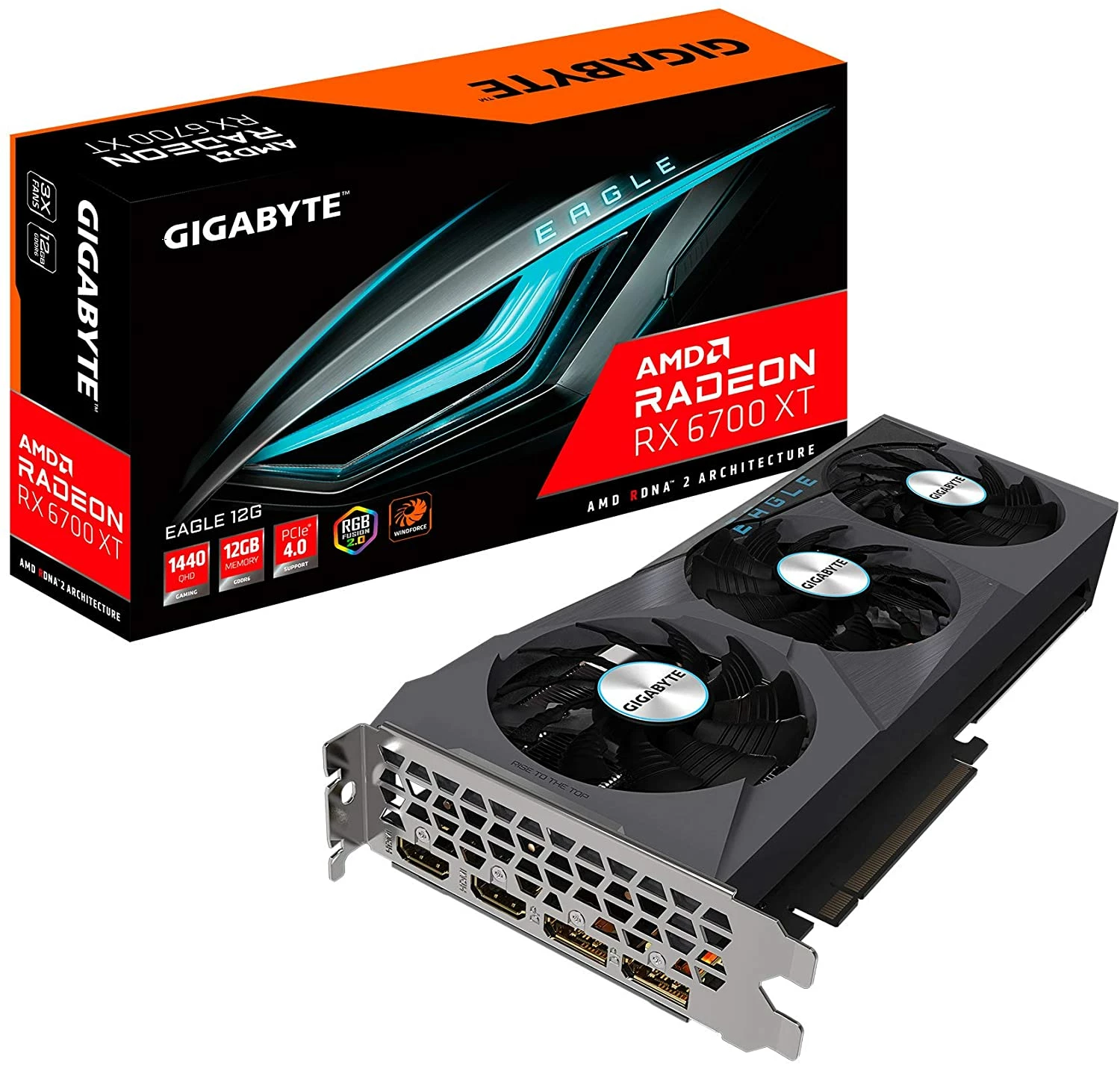 Gigabyte RX 6700 XT EAGLE OC - RX6700XT/12Go/HDMI/DP 1 Gigabyte RX 6700 XT EAGLE OC - RX6700XT/12Go/HDMI/DP