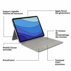 Logitech Combo Touch IPAD PRO 11 14 Logitech Combo Touch IPAD PRO 11 -Carte graphique Soldes c52499bb e245 40a2 8a1d fa49336b4615