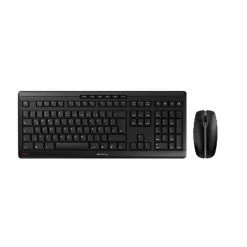 Cherry STREAM DESKTOP Ensemble Clavier & Souris Sans Fil, Noir, USB, AZERTY - FR