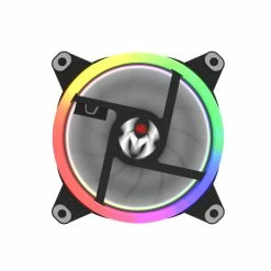 M.RED VAR-12A Noir ARGB Rainbow Double Ring 120mm