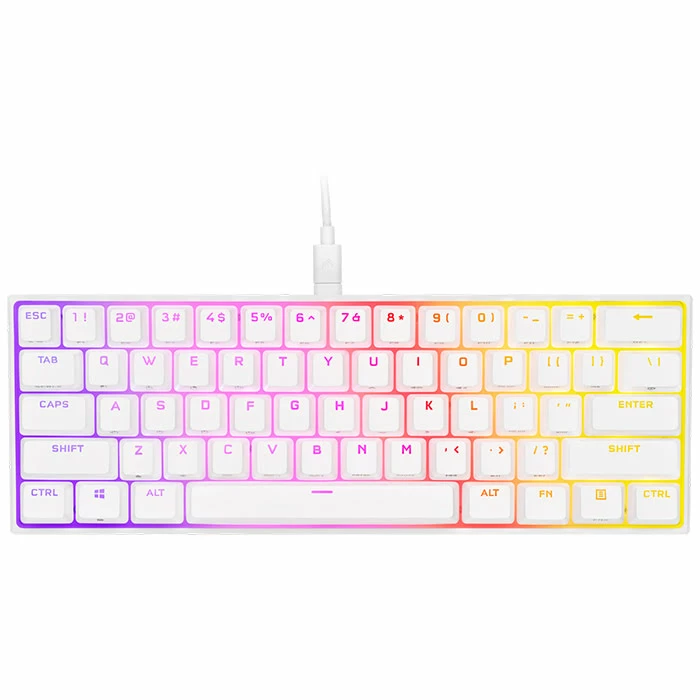 CORSAIR K65 RGB Mini (Blanc) - CH-9194110-FR 1 CORSAIR K65 RGB Mini (Blanc) - CH-9194110-FR