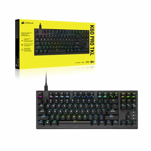 CORSAIR K60 Pro TKL RGB - CH-911D01A-FR 2 CORSAIR K60 Pro TKL RGB - CH-911D01A-FR – Image 2