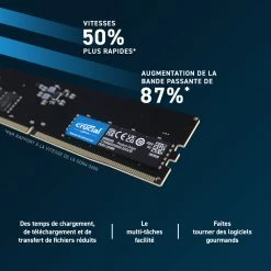 Crucial CT16G48C40U5T OEM (16Go DDR5 4800 PC38400) -Carte graphique Soldes e21d906b 31a5 43f1 9042 6d4e8e1b6339