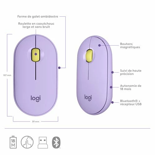 Logitech PEBBLE M350 WIRELESS MOUSE 13 Logitech PEBBLE M350 WIRELESS MOUSE – Image 13