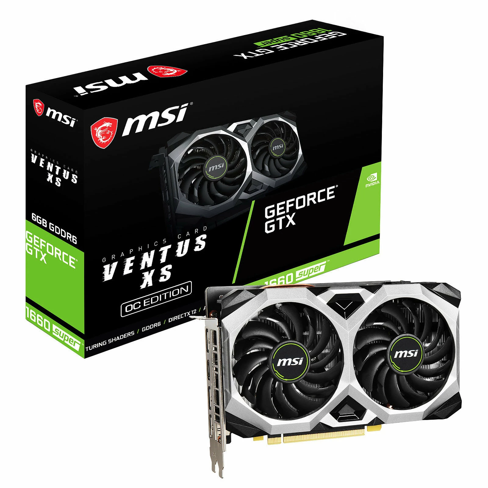 Msi GTX 1660 SUPER VENTUS XS OC - 1660S/6Go/HDMI/DP 1 Msi GTX 1660 SUPER VENTUS XS OC - 1660S/6Go/HDMI/DP