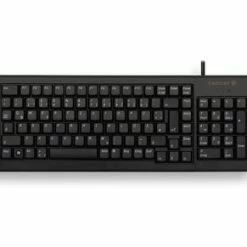 Cherry G84-5200 COMPACT KEYBOARD, Clavier Filaire Miniature, USB/PS2, Noir, AZERTY - FR