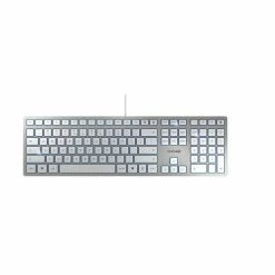 Cherry KC 6000 Slim Argent, Blanc